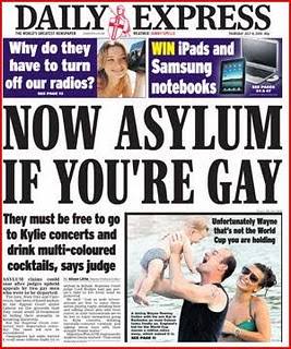 Daily Express - a homophobic, islamophobic hate sheet, an instrument of divide and rule for capitalism.