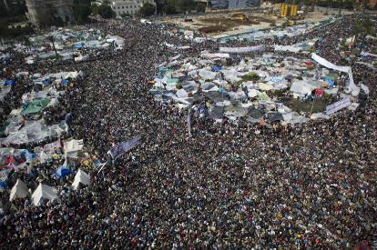 Tahrir Square, Cairo, 2011 - the masses topple Mubaraks tyranny
