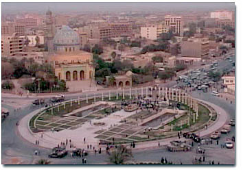 Firdos Square during the famous toppling of the Statue of Saddam Hussein